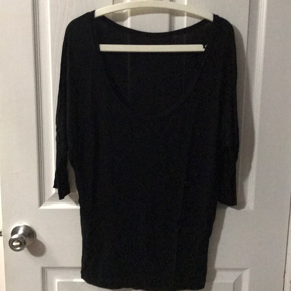 Black Viscose American Apparel Tee